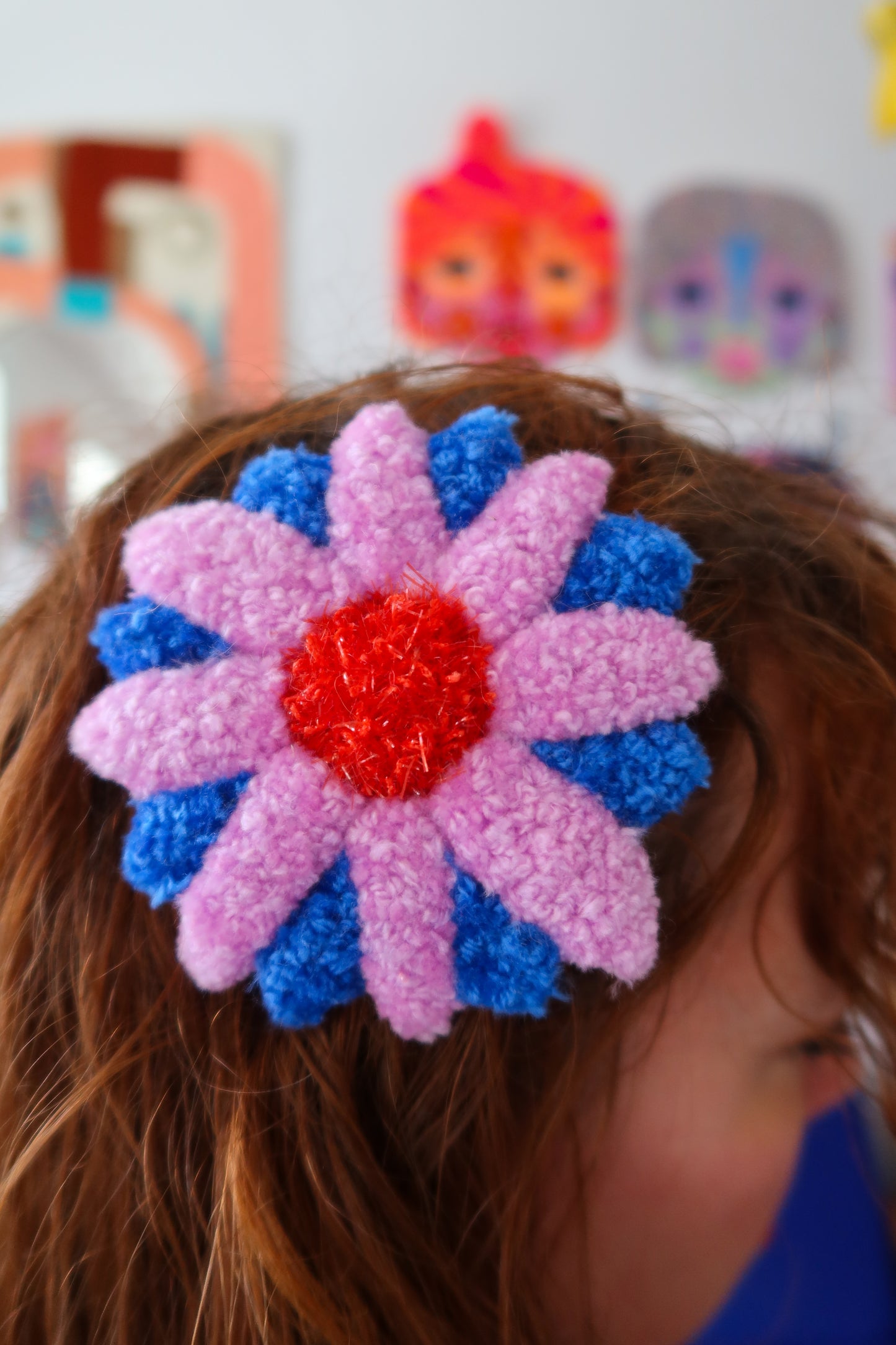 Flower Accessorie yellow/blue/pink