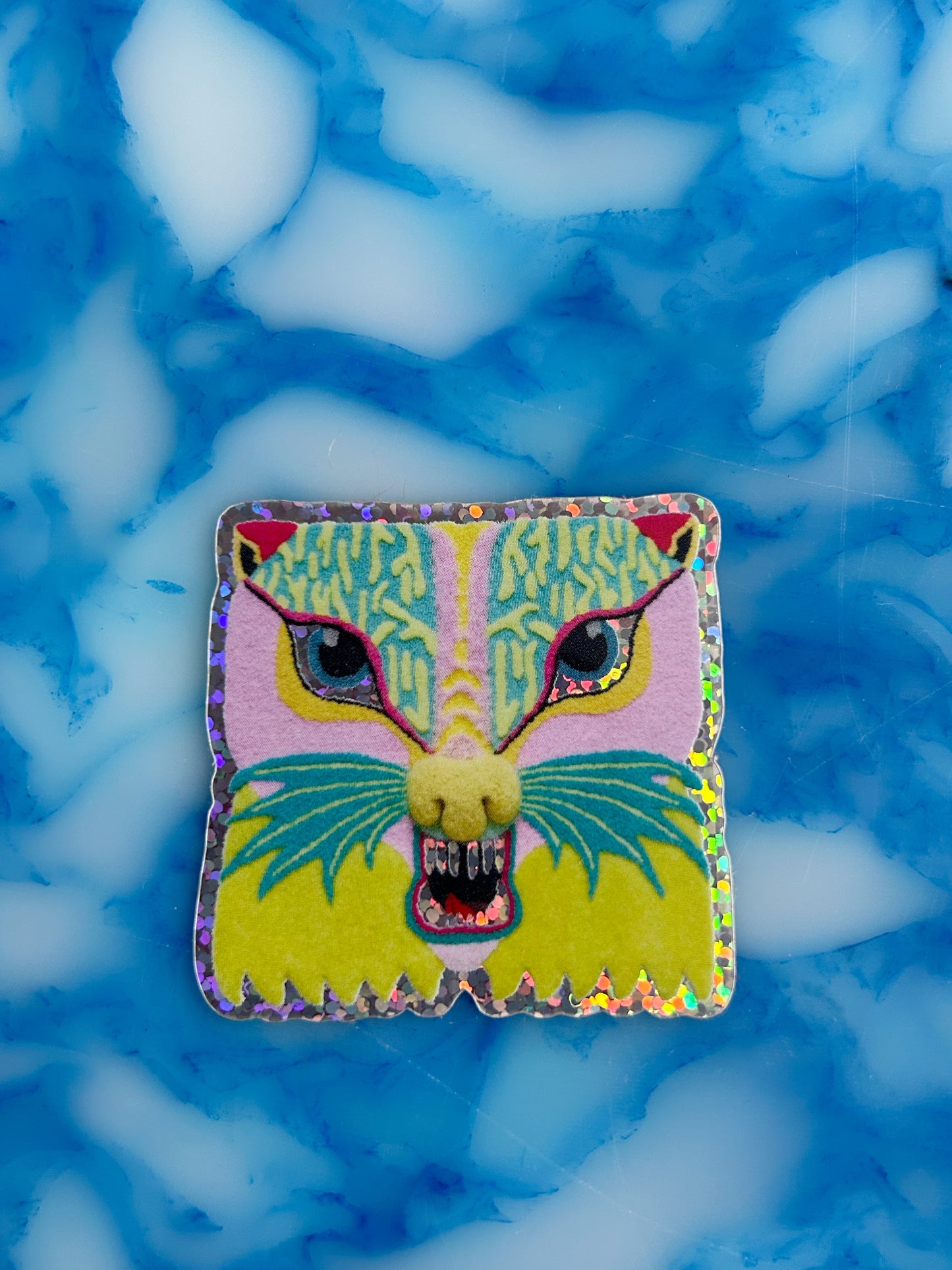 Feline Sticker - Glitter Effekt