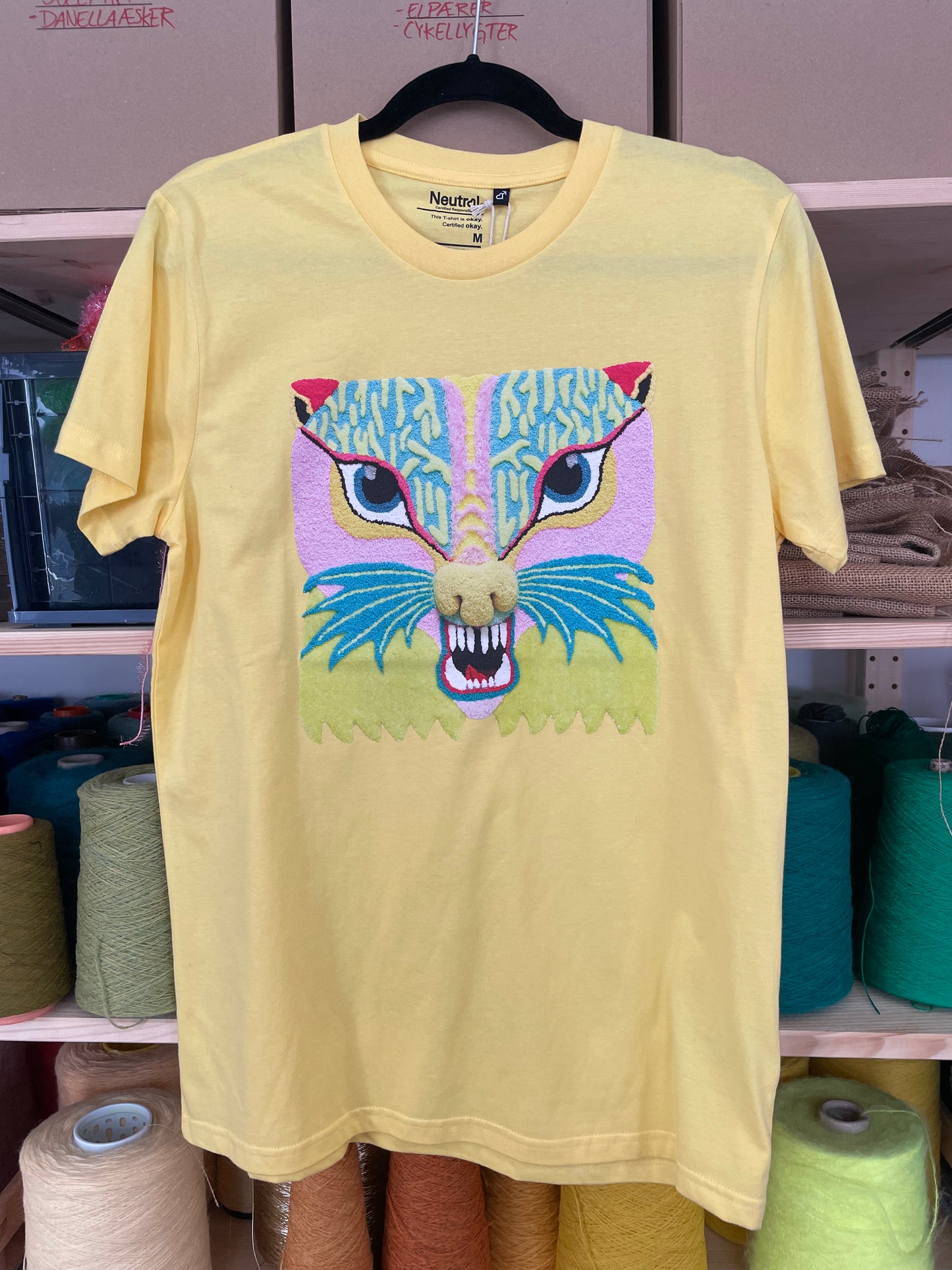 Yellow Feline T-shirt
