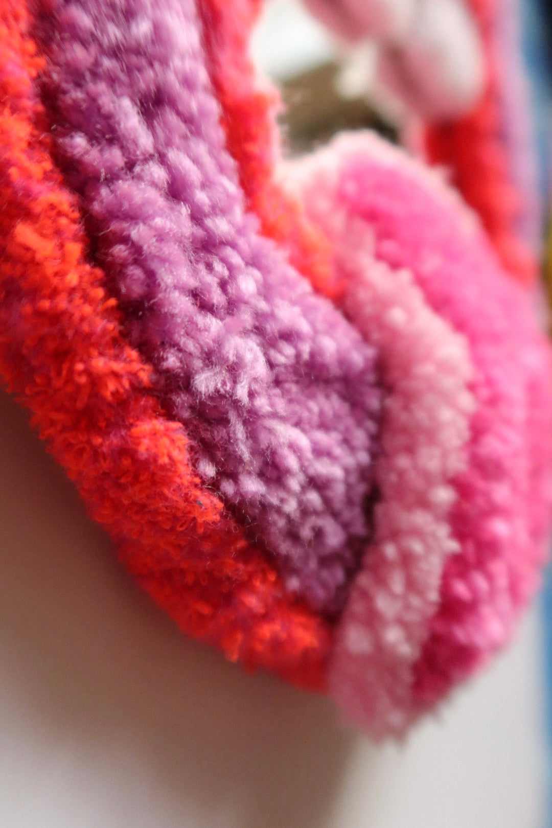 Mouth Mirror - Purple & Pinks - Handmade Tufted Wall Art