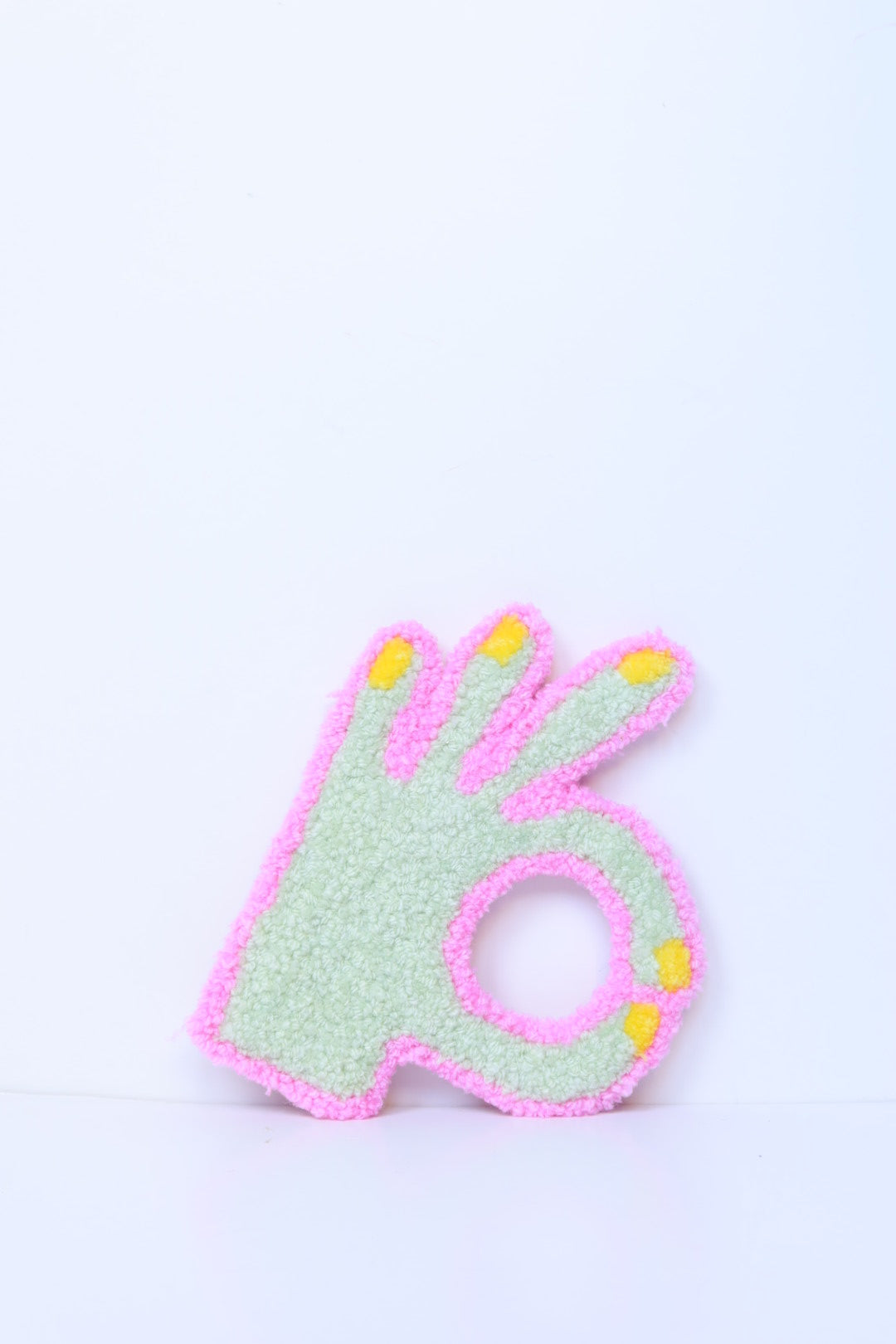 It's Gonna Be OK! - Mint & Pink Textile Art