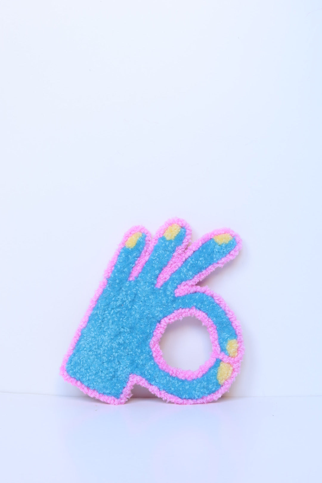 It's Gonna Be OK! - Sky Blue & Pink Textile Art