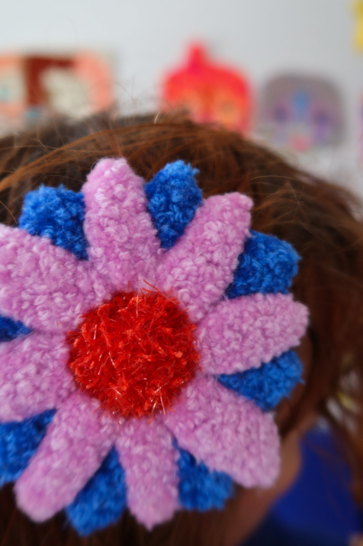 Flower Accessorie blue/pink/red