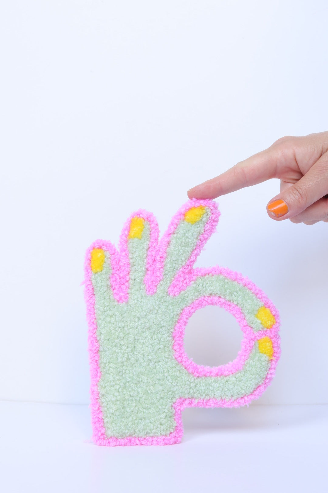 It's Gonna Be OK! - Mint & Pink Textile Art