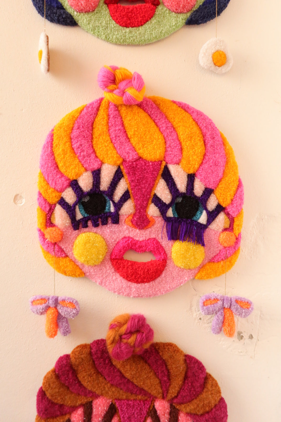 Eos - Textile Mask in Pink, Yellow and Purple