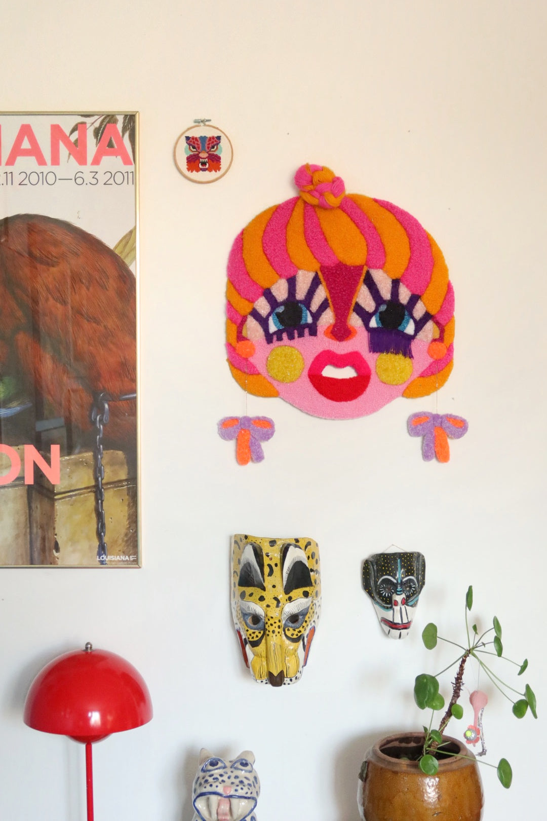 Eos - Textile Mask in Pink, Yellow and Purple