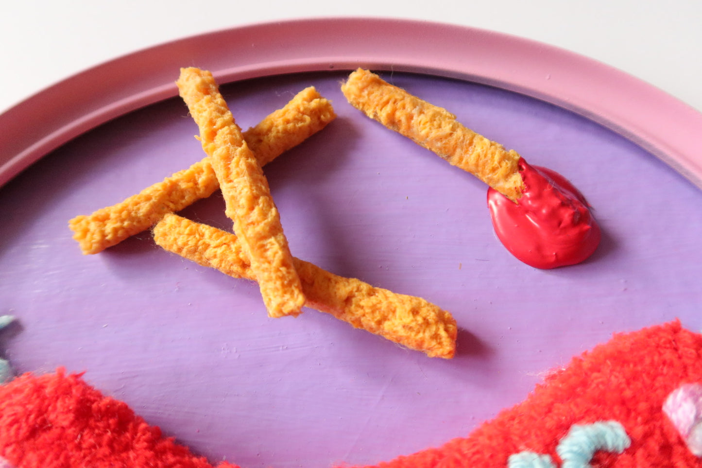 Eat Me - Tufted Sausage in Reclaimed Frame