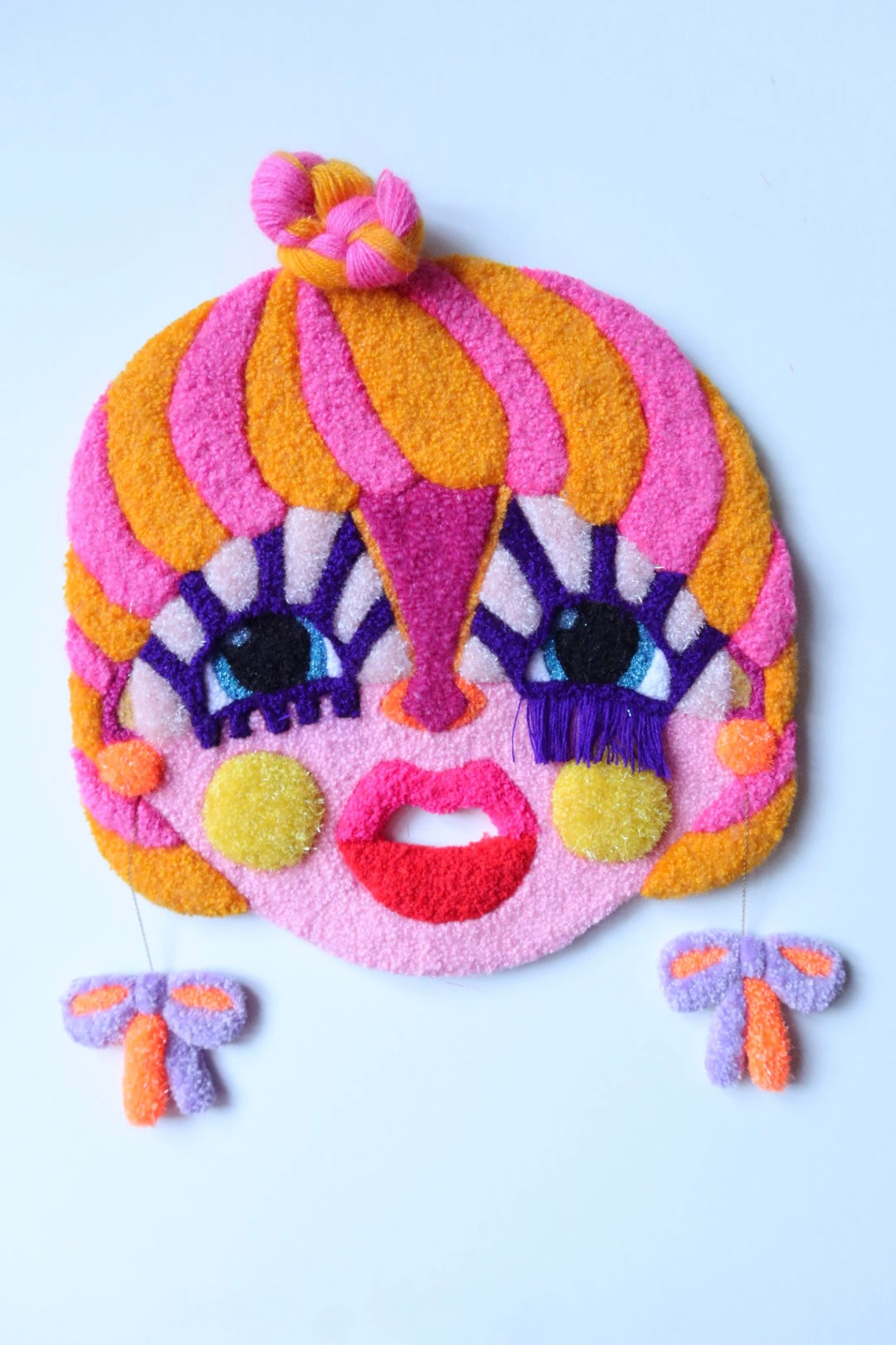 Eos - Textile Mask in Pink, Yellow and Purple