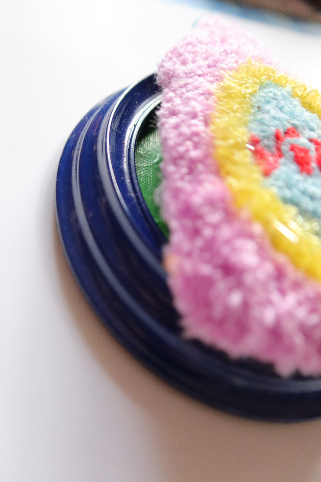 Drink Your Wine - Tufted Wine Bottle in Reclaimed Frame