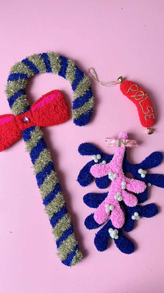 Custom Mistletoe - Handmade Tufted Decoration