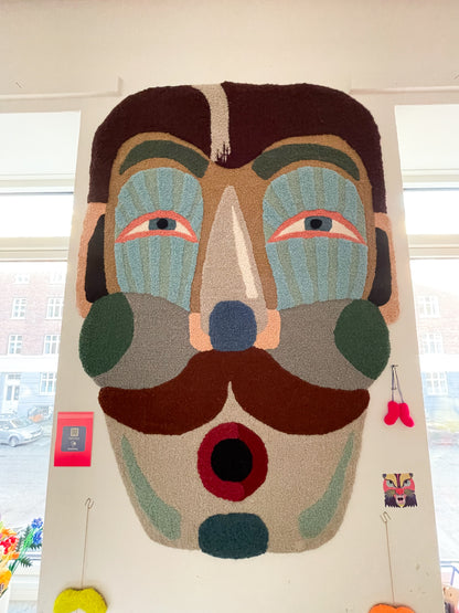 One of a kind handmade textile art: De Kaldte Mig Charmør (They Called Me a Charmer)