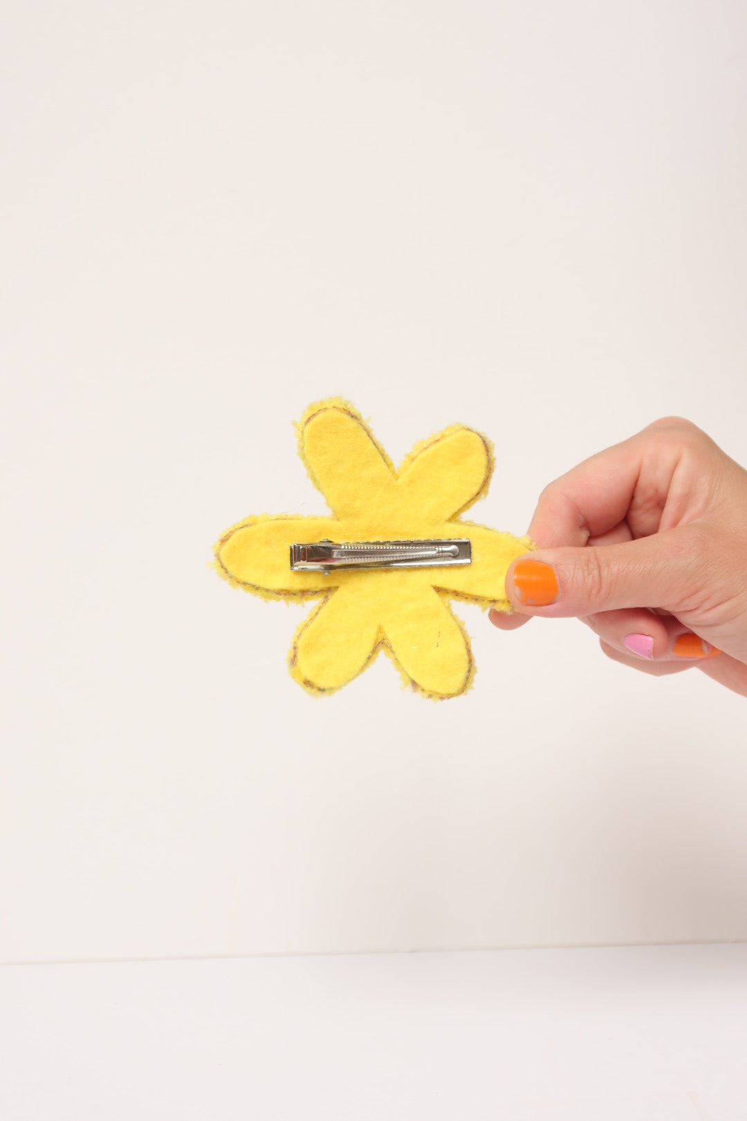 Daisy - Handmade Hair Clip in Yellow & Red
