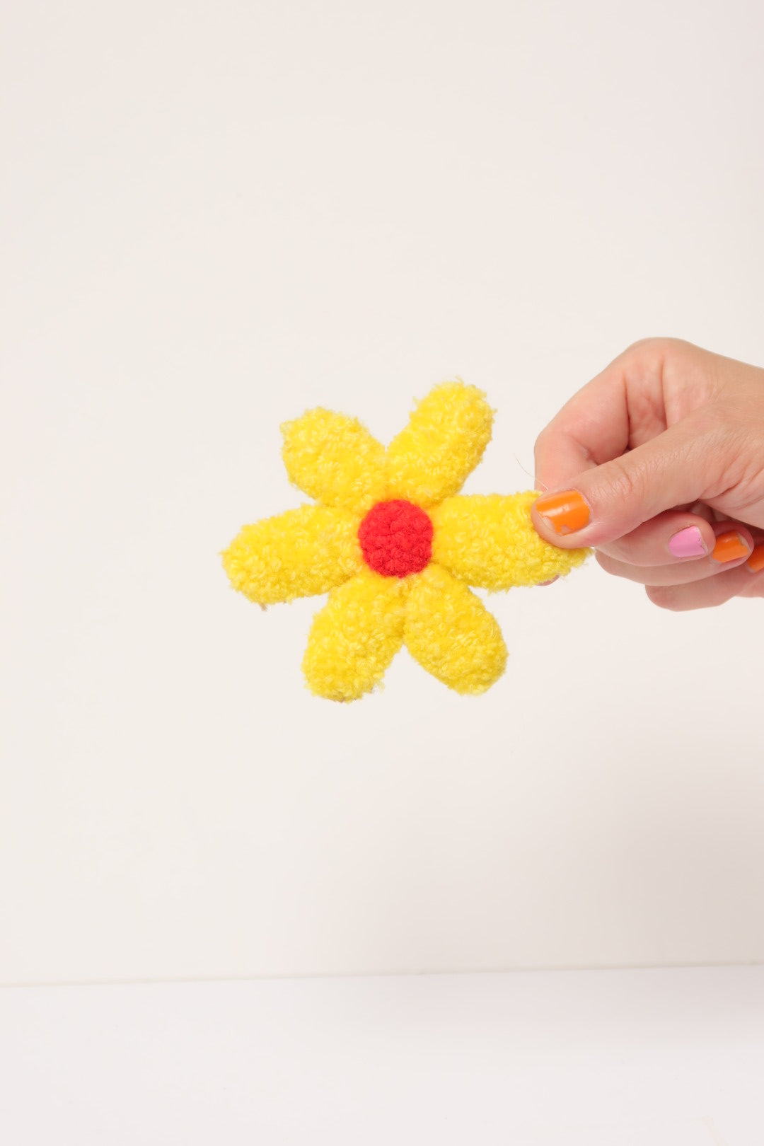 Daisy - Handmade Hair Clip in Yellow & Red