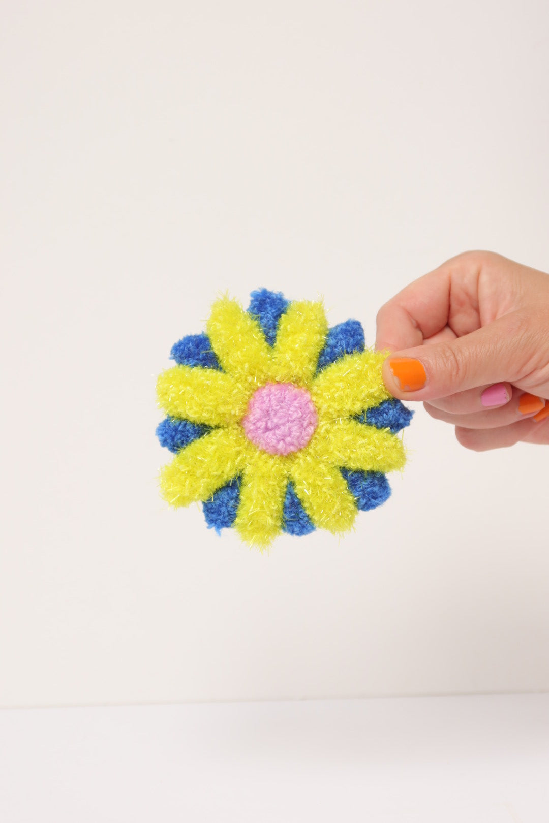 Flower Accessory - Blue, Yellow & Pink