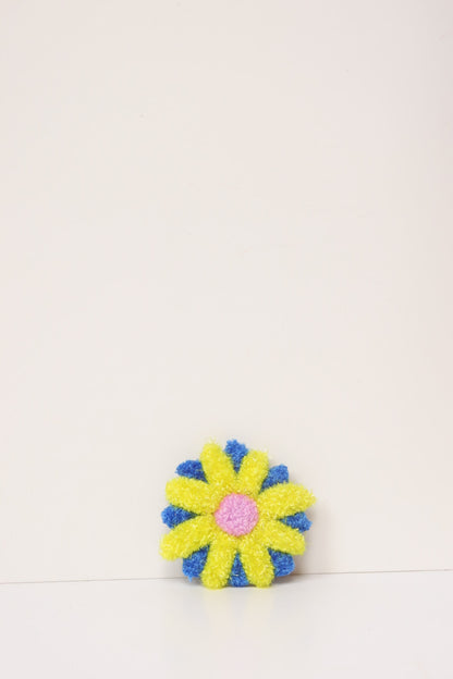 Flower Accessory - Blue, Yellow & Pink