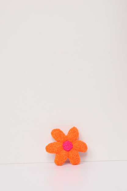 Daisy - Håndlavet Hårspænde i Orange & Pink
