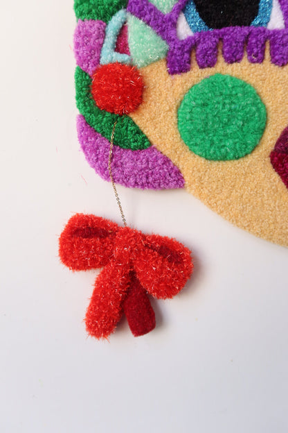 Mille - Textile Mask in Green, Purple, Light Yellow, Light Blue and Red