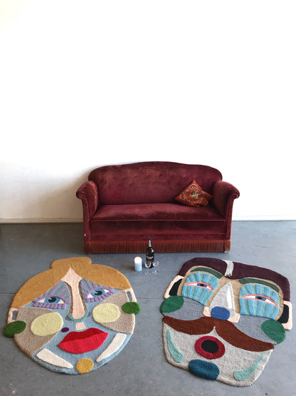 One of a kind handmade textile art: De Kaldte Mig Charmør (They Called Me a Charmer)
