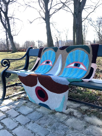 One of a kind handmade textile art: De Kaldte Mig Charmør (They Called Me a Charmer)