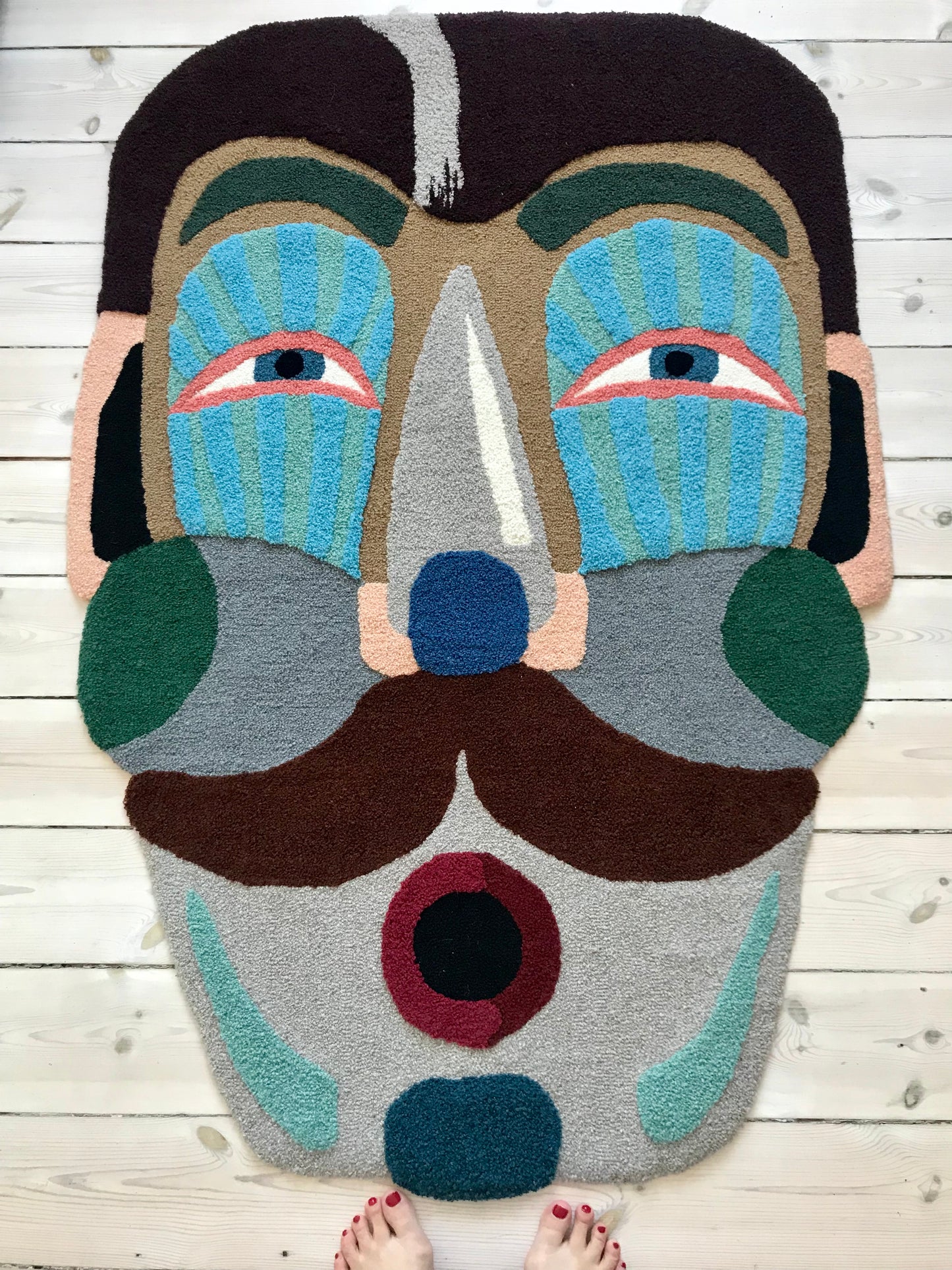 One of a kind handmade textile art: De Kaldte Mig Charmør (They Called Me a Charmer)